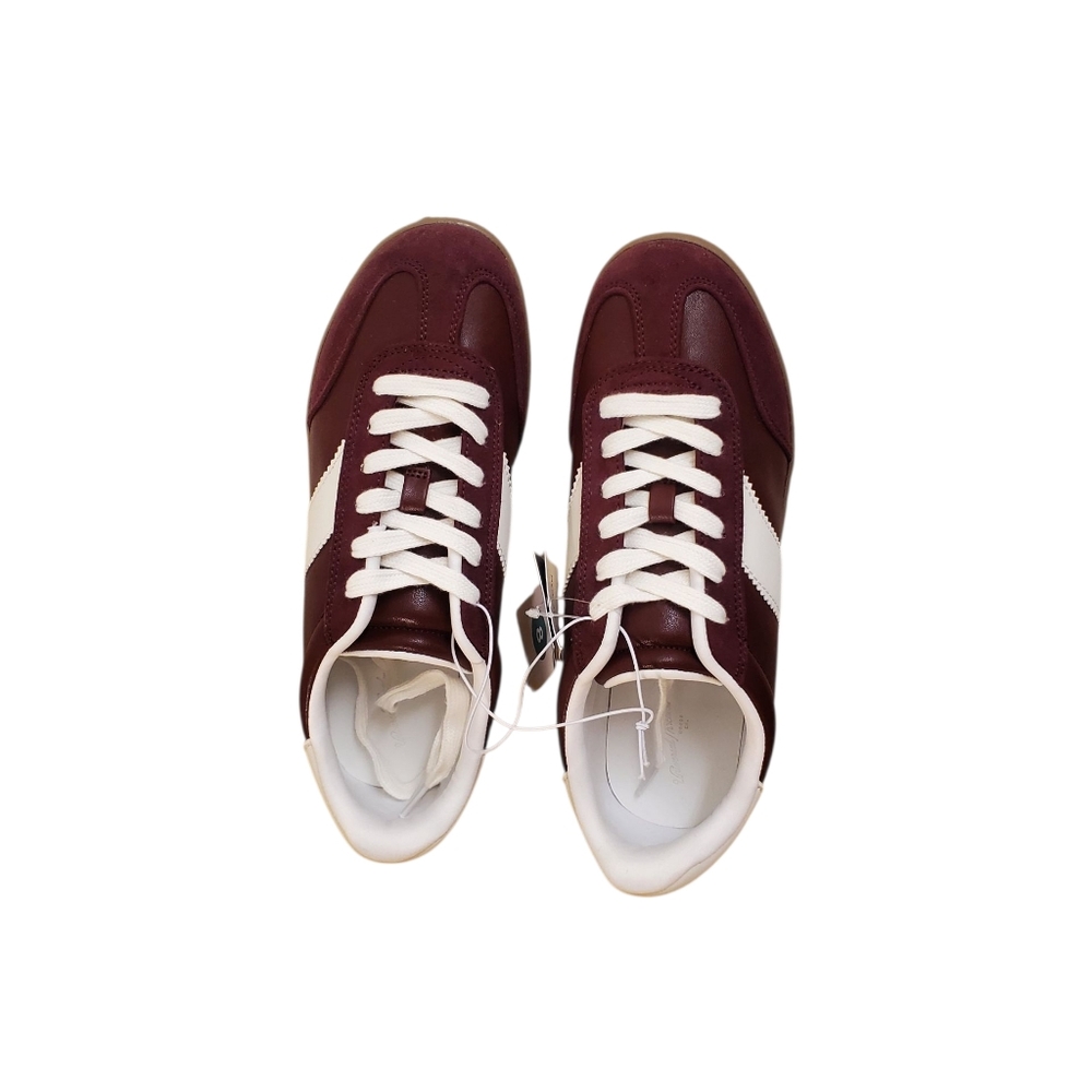 Universal Thread Womens Burgundy White Casual Sneakers Memory Foam Size 8 - Picture 5 of 10